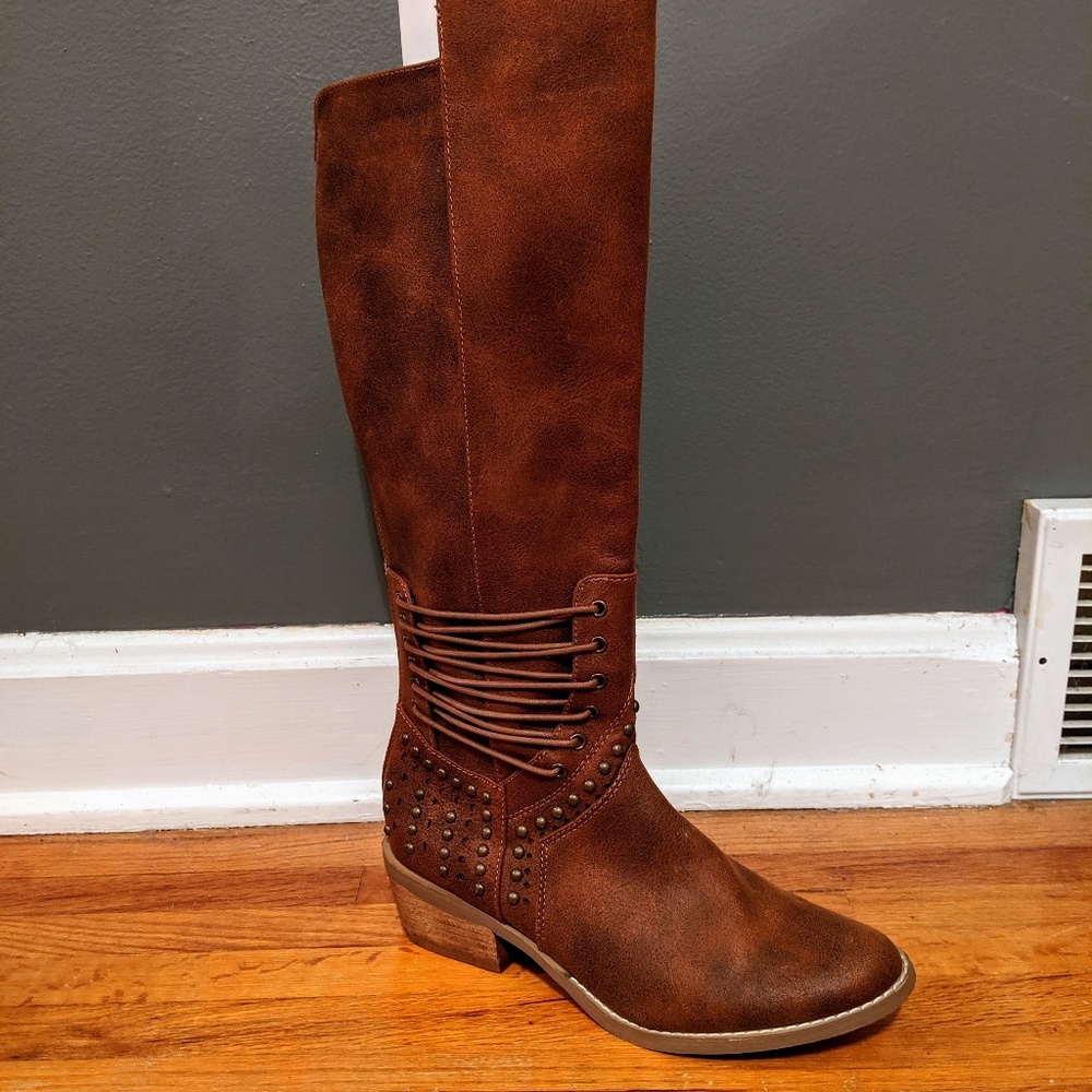 Not Rated Brown Riding Boots - Picture 4 of 7